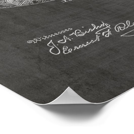 1915 kunsttekening van vliegtuigpatenten poster (Hoek)