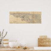 1915 Map Los Angeles, Auto Club of Southern CA Poster (Keuken)