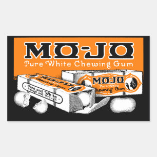 1915 Mo-Jo kauwgom Rechthoekige Sticker