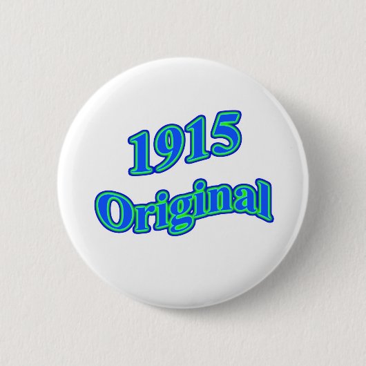 1915 Origineel Blauw Groen Ronde Button 5,7 Cm (Voorkant)