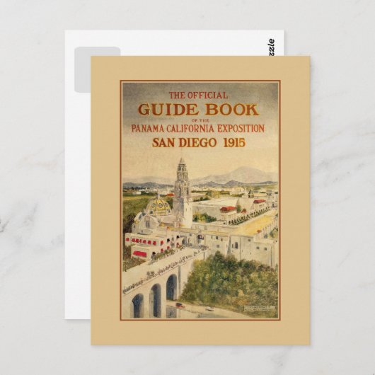 1915 Panama-California Exposition Briefkaart (Voorkant / Achterkant)