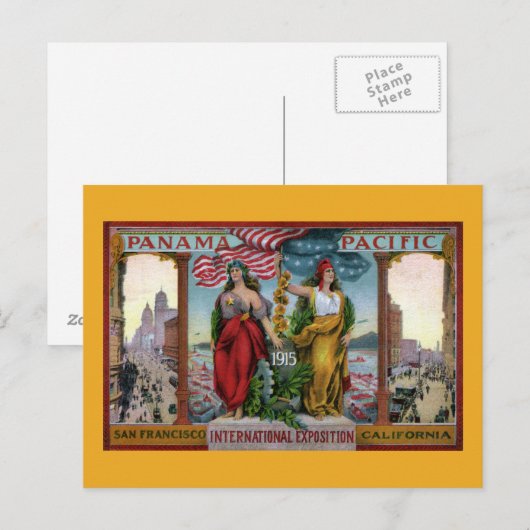 1915 Panama Pacific International Expositie Briefkaart (Voorkant / Achterkant)