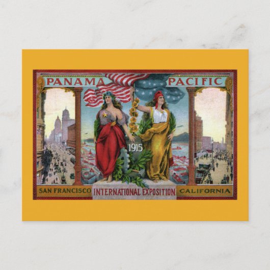 1915 Panama Pacific International Expositie Briefkaart (Voorkant)
