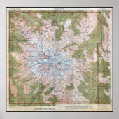 1915 RAINIER TOPOGRAPHIC MAP POSTER (Voorkant)