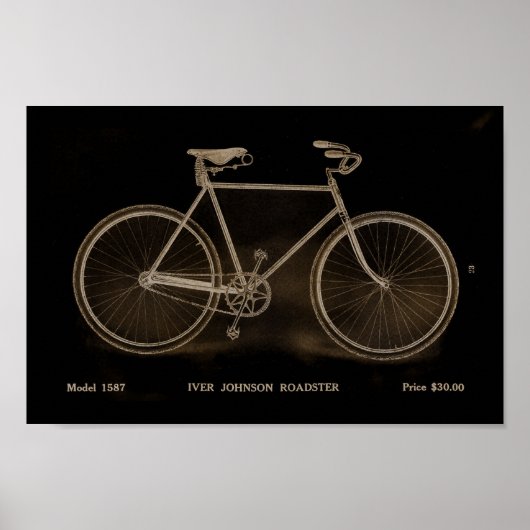 1915  Roadster-fietser en kunstartikel-Poster Poster (Voorkant)