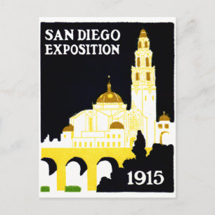 1915 San Diego Exposition Briefkaart