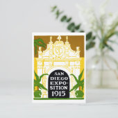 1915 San Diego Exposition Briefkaart (Staand voorkant)