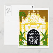 1915 San Diego Exposition Briefkaart (Voorkant / Achterkant)