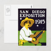 1915 San Diego Exposition Briefkaart (Voorkant / Achterkant)