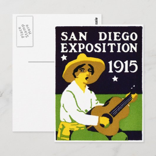1915 San Diego Exposition Briefkaart (Voorkant / Achterkant)