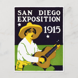 1915 San Diego Exposition Briefkaart