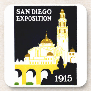 1915 San Diego Exposition Drankjes Onderzetter