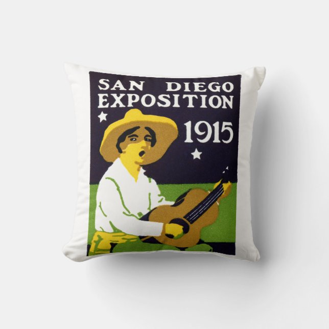 1915 San Diego Exposition Kussen (Voorkant)