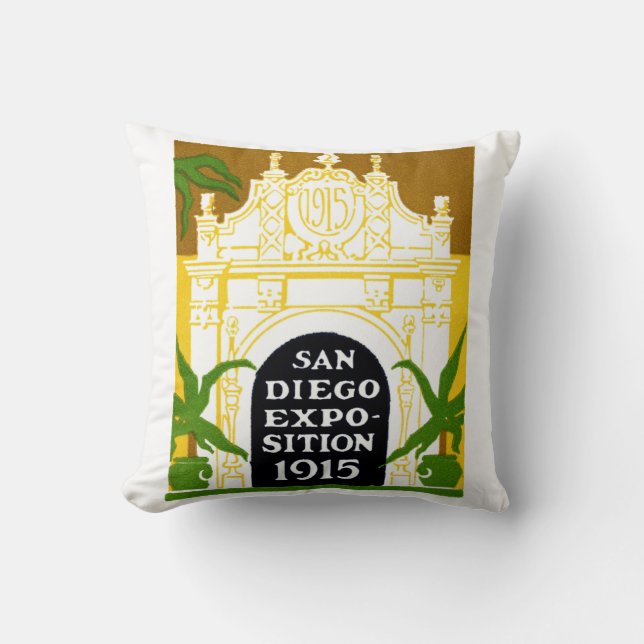 1915 San Diego Exposition Kussen (Voorkant)