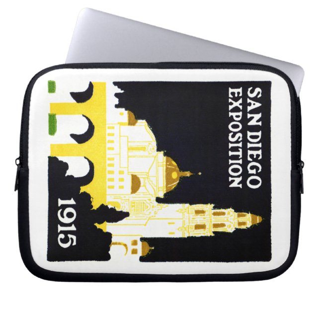 1915 San Diego Exposition Laptop Sleeve (Voorkant)