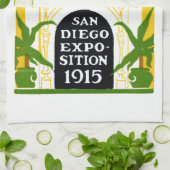 1915 San Diego Exposition Theedoek (Gevouwen)