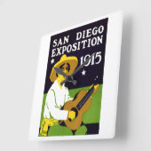 1915 San Diego Exposition Vierkante Klok (Hoek)