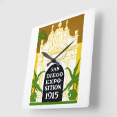 1915 San Diego Exposition Vierkante Klok (Hoek)