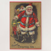 1915 Santa Claus met zijn slee en speelgoed Legpuzzel (Verticaal)