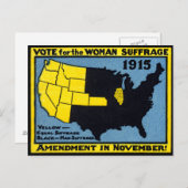 1915 Stemming voor de woede van vrouwen Briefkaart (Voorkant / Achterkant)