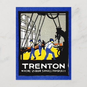 1915 Trenton New Jersey Briefkaart