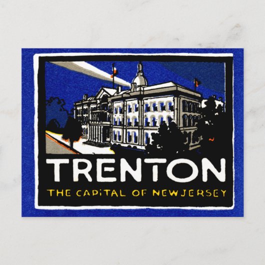 1915 Trenton NJ Briefkaart (Voorkant)