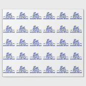 1915 verjaardagsdesign cadeaupapier (Vlak)