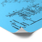 1916  Chiropractic Table Patent Art-afdrukken Poster (Hoek)