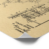 1916 Chiropractic Table Patent Art-afdrukken Poster (Hoek)