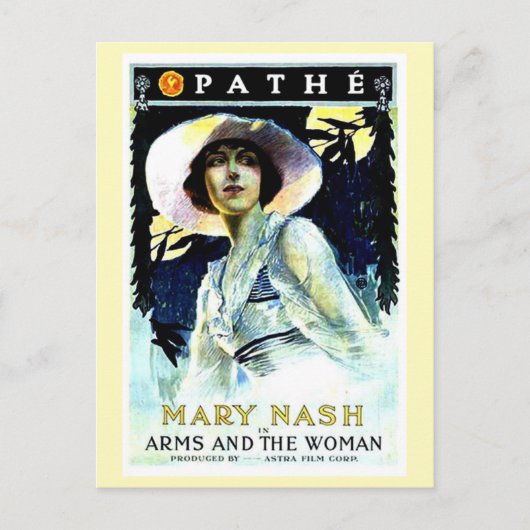 1916 - De film Arms and the Woman Briefkaart (Voorkant)