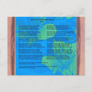 1916 Homemade Bread Recipe Briefkaart