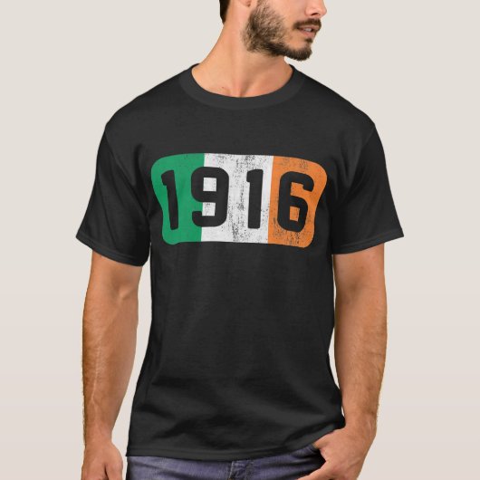 1916 Ierse vlag - Iers rebelleeuwenoprooster T-shirt (Voorkant)