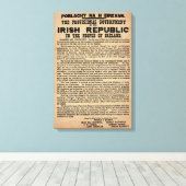 1916 Irish Proclamation Canvas (origineel exemplaa (Insitu (Houten vloer))