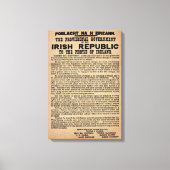 1916 Irish Proclamation Canvas (origineel exemplaa (Voorkant)