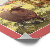 1916 Kinderen en Schaap Rijm Poster (Hoek)