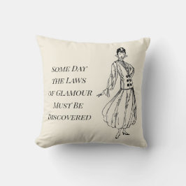 1916  Mode Bord Vrouw Zwart-wit Kussen