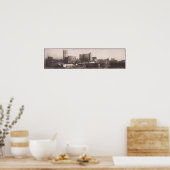 1916 Panoramisch Uitzicht, Birmingham AL Yard Long Poster (Keuken)