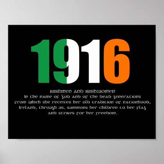 1916 Poster van de toenemende Pasen (Voorkant)
