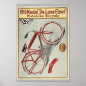 1916 Red Bicycle Magazine en art print (Voorkant)