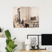 1916 Skyline of Birmingham, AL Foto Poster (Thuiskantoor)