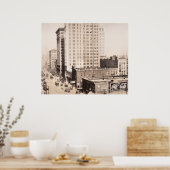 1916 Skyline of Birmingham, AL Foto Poster (Keuken)