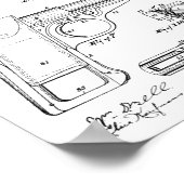 1916 Smith Pistool Patent Art Drawing Print (Hoek)