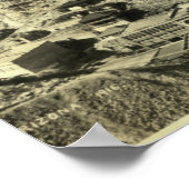 1916 Vogels Uitzicht van Bisbee, AZ Foto Poster (Hoek)