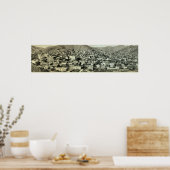 1916 Vogels Uitzicht van Bisbee, AZ Foto Poster (Keuken)