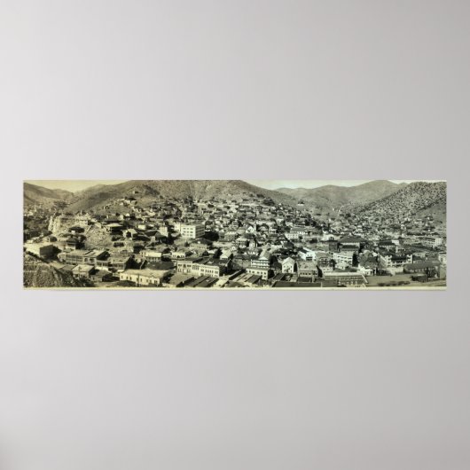 1916 Vogels Uitzicht van Bisbee, AZ Foto Poster (Voorkant)