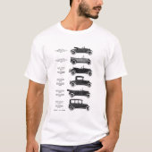 1917 Antiek auto's T-shirt (Voorkant)