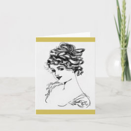 1917 Art Nouveau Notitiekaarten! Kaart