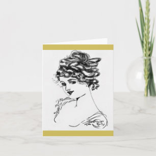 1917 Art Nouveau Notitiekaarten! Kaart