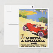 1917 Catalunya Tour  racing Briefkaart (Voorkant / Achterkant)