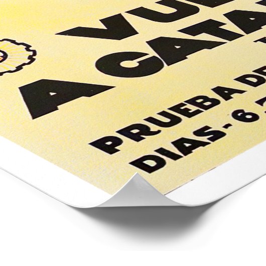 1917 Catalunya Tour  racing Poster (Hoek)